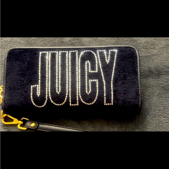 Juicy Couture Crown Tech Wristlet Navy Blue - Picture 8 of 8